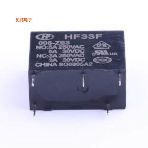 HF33F/005-ZS3 -[原装功率继电器插件,10.2x20.5mm
