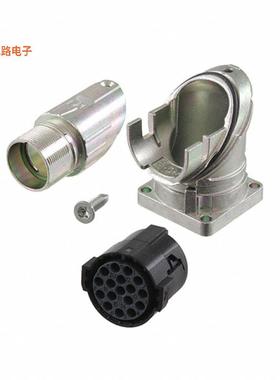 1628493 -原装[CONN RCPT HSG FML 17P PNL MNT RA插座外壳