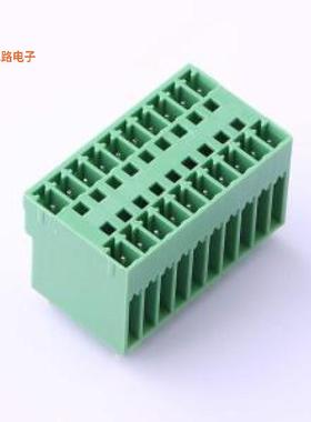 KF2EDGVH-3.81-2*10P -[原装插拔式接线插件,P=3.81mm