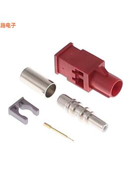 FK0MLG -原装[FAKRA GEN 1 CODE L CARMINE RED MSMB，Fakra