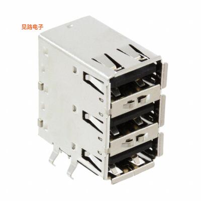 33UBAR-TSN1R -[全新CONN RCPT TYPEA STACKED 12POS RA]