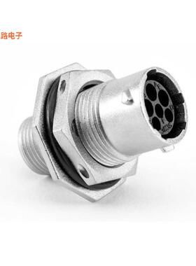 RT07103W3SNH -原装[RECEPTACLE, JAM NUT, 6 (3+3) POS插座外壳