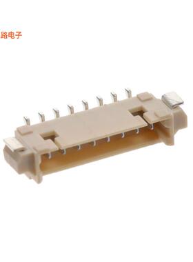 125SH-B-08-TR-SMT-T/R -[全新CONN HEADER SMD R/A 8POS