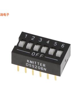 DSS 206 N -原装[DUAL-IN-LINE SWITCH, BOX-TYPE, RSPST