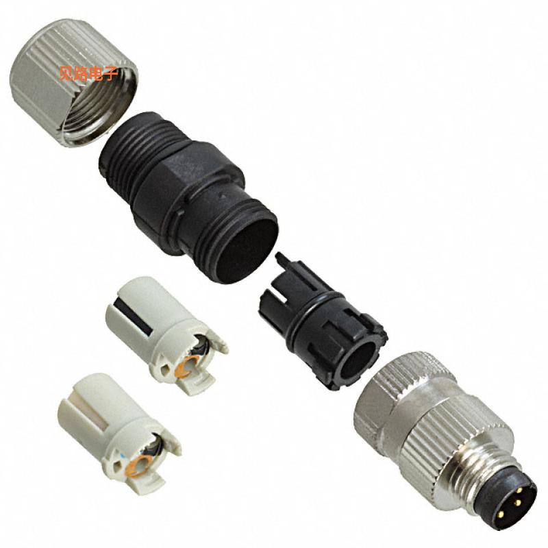 1506752 -原装[CONN PLUG MALE 3P AXIAL PIERCE插头，公引脚