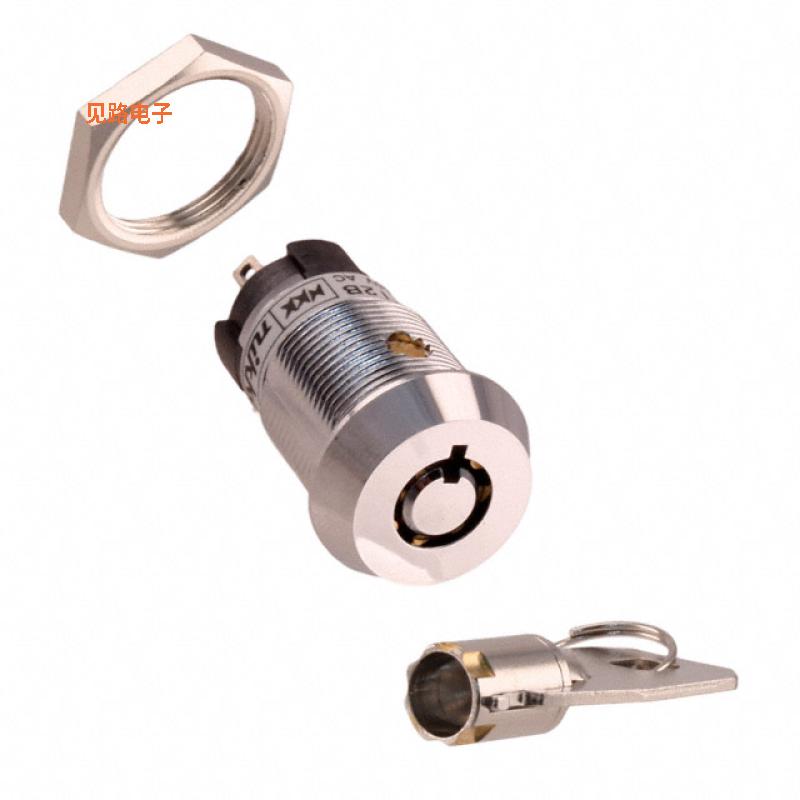 CKL12ATW01-021 -[全新SWITCH KEYLOCK 2POS SPDT 3A 250V]