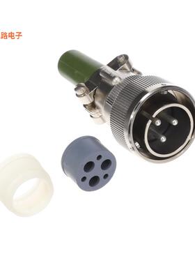 CA06COM-E22-2P-B-44 -原装[CONN PLUG W/PIN 3POS插头，公引脚