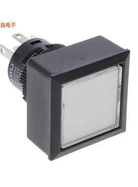 YB216CWSKW01-6G-JB -[全新SPDT ON-ON PANEL SEAL SQUARE BLA]