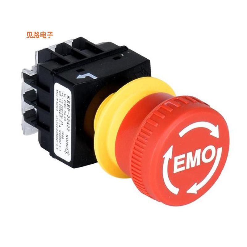 KSEP3040-22O -[全新SWITCH ESTOP TWIST RESET 3A 250V]