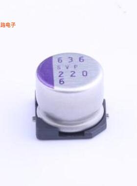 6SVP220MX -[原装CAP ALUM POLY 220UF 20% 6.3V SMDSMD,D8xL7mm