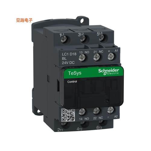 LC1D18BL -原装[TESYS 3P CTR 18A AC3 9KW 1NO1NC底座安装