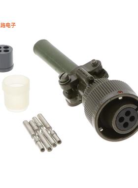 CA3106E14S-2S-B-F80 -原装[CONN PLUG W/SKT 4POS插头，母插口