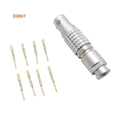 FGG.1B.308.CYCD62Z -[全新CONN PLUG MALE 8POS GOLD CRIMP]