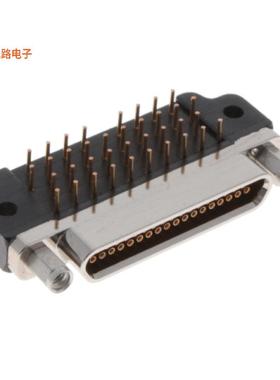 MDLM-37SCBRP-F222 -[全新CONN MICRO-D RCPT 37POS R/A SLDR]