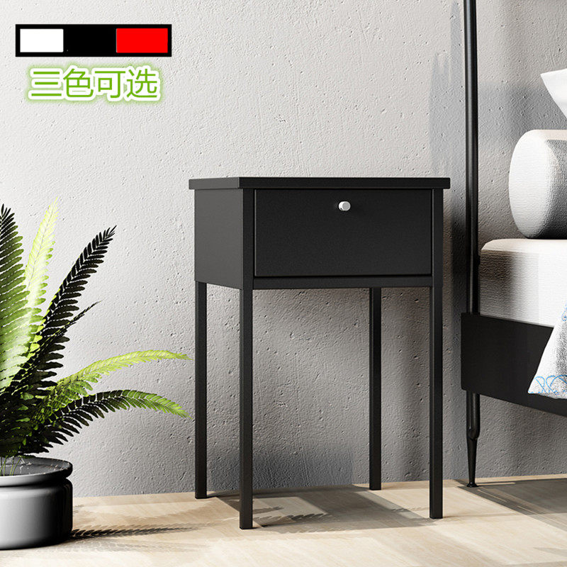 Iron art bedside cupboard Nordic ins40cm Modern simplicity Drawer bedroom Homestay Red and blackin the Residential furniture , Cabinet , Bedside cabinet  category - from Buy2taobao.com to provide professional Taobao agent buy service