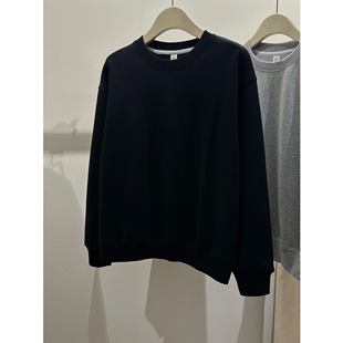 断码 春秋款 清仓1件49 3件99 黑色卫衣女圆领套头上衣 2件79