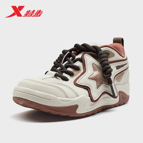 特步星星丑鞋女板鞋休闲鞋