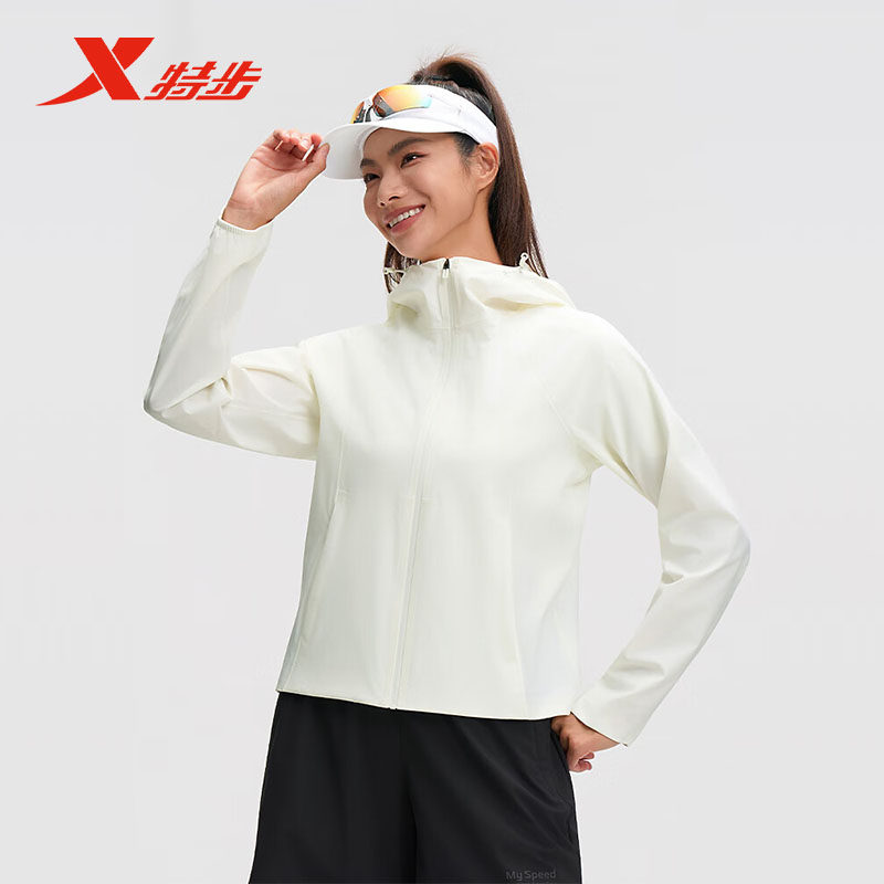 特步运动风衣女2025秋季新款