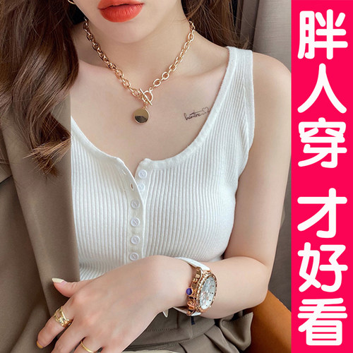设计感小众吊带背心针织无袖上衣