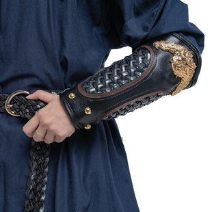 [百守卫]将校 山文甲护臂 皮革 护腕 明制甲胄明制飞鱼服配饰