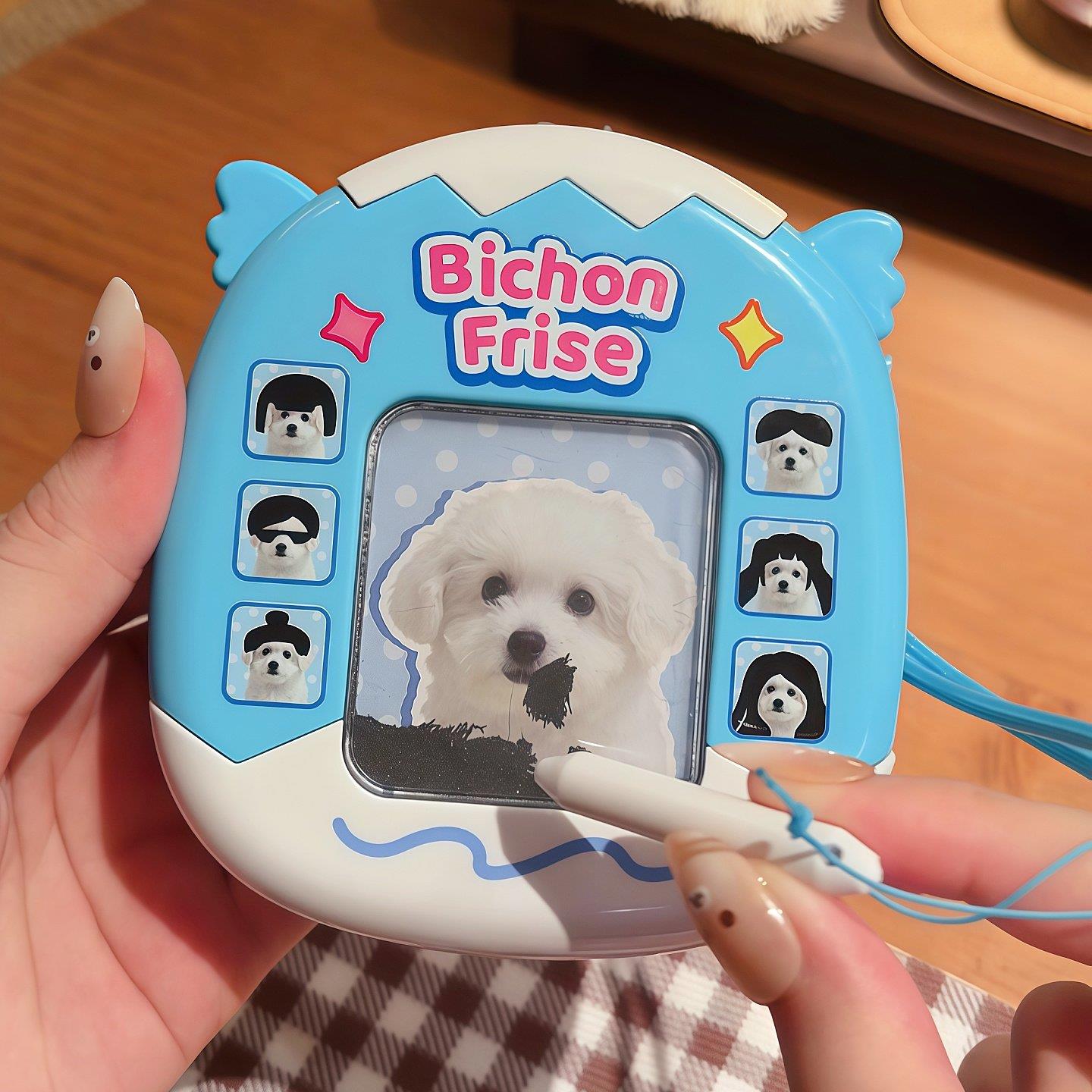 DIY狗狗猫咪发型磁吸钢珠画板解压玩具挂件双面板益智涂鸦小画板