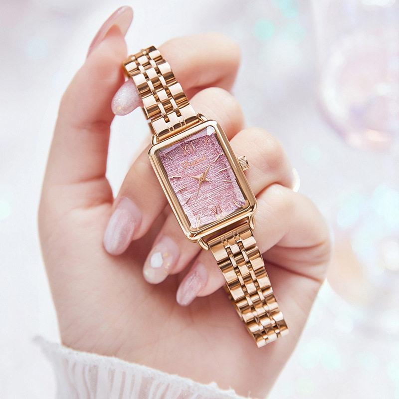 女士手表2026年新款正品品牌爆款小方表防水钢带直播爆款防水女表