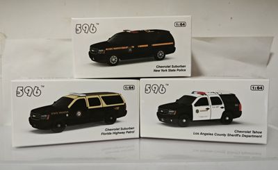 596 Model 1:64仿真 雪佛兰 萨博班塔河 佛罗里达洛城 合金车模型