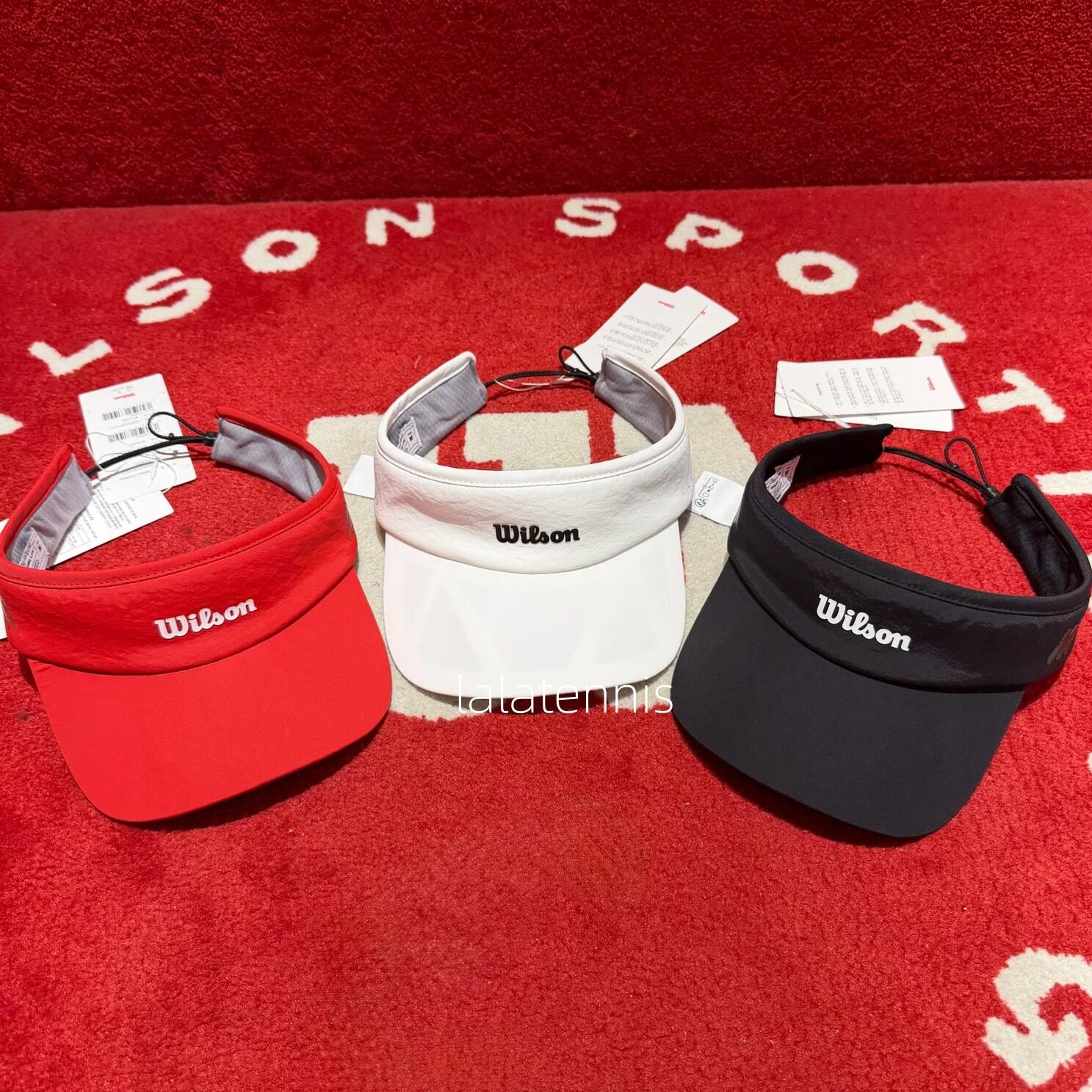 韩国直邮 威尔胜Wilson网球运动SwingLite超轻量W镂空帽檐空顶帽图片