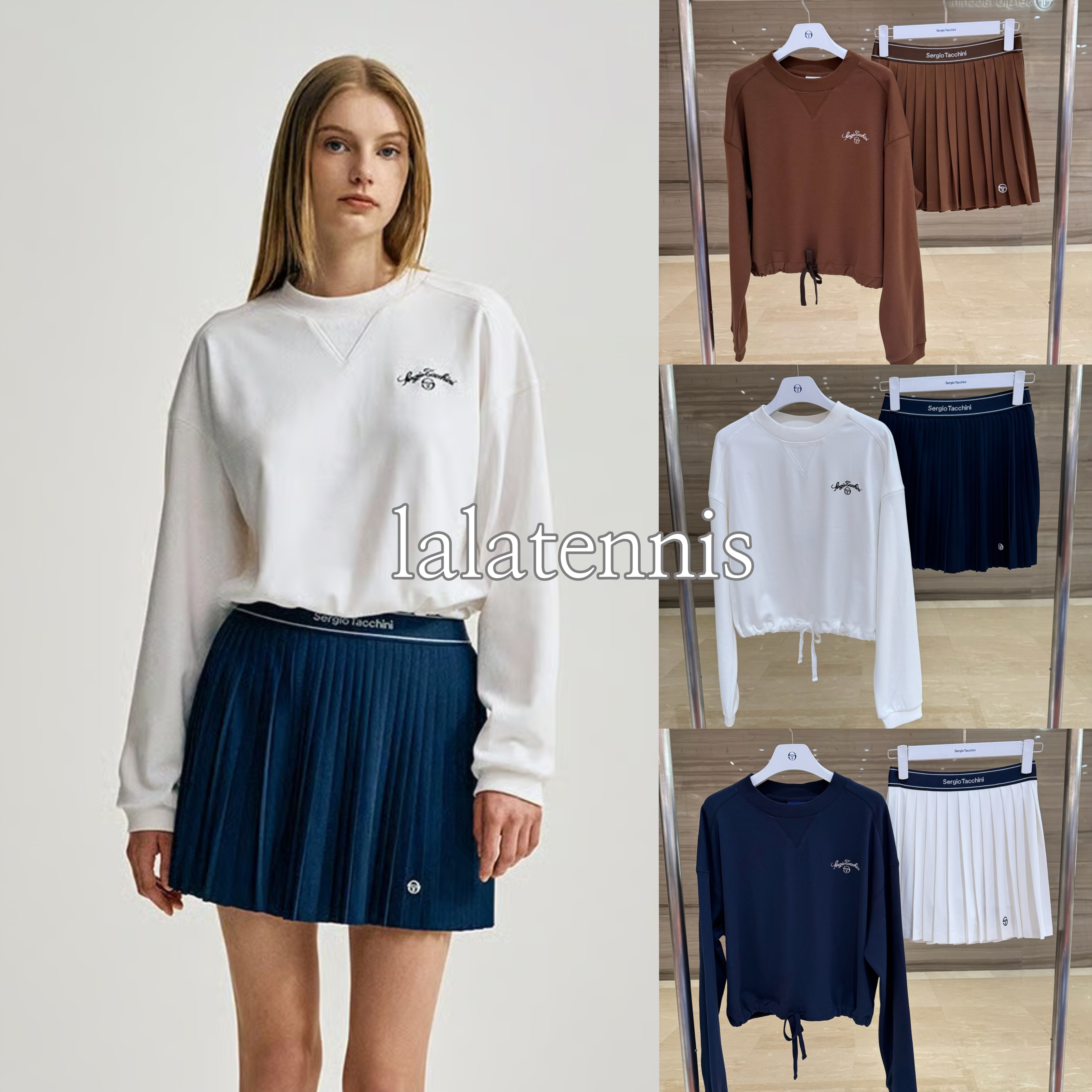 韩国直邮｜SergioTacchini女士网球下摆抽绳功能性运动卫衣｜25秋