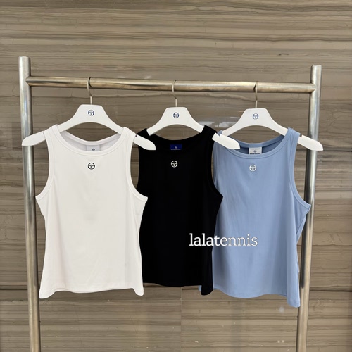 韩代｜SergioTacchini网球运动女士罗纹修身冰感速干背心｜26春夏