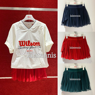 韩国直邮 持续更新 威尔胜wilson网球系列速干飘逸双层纱纱裙