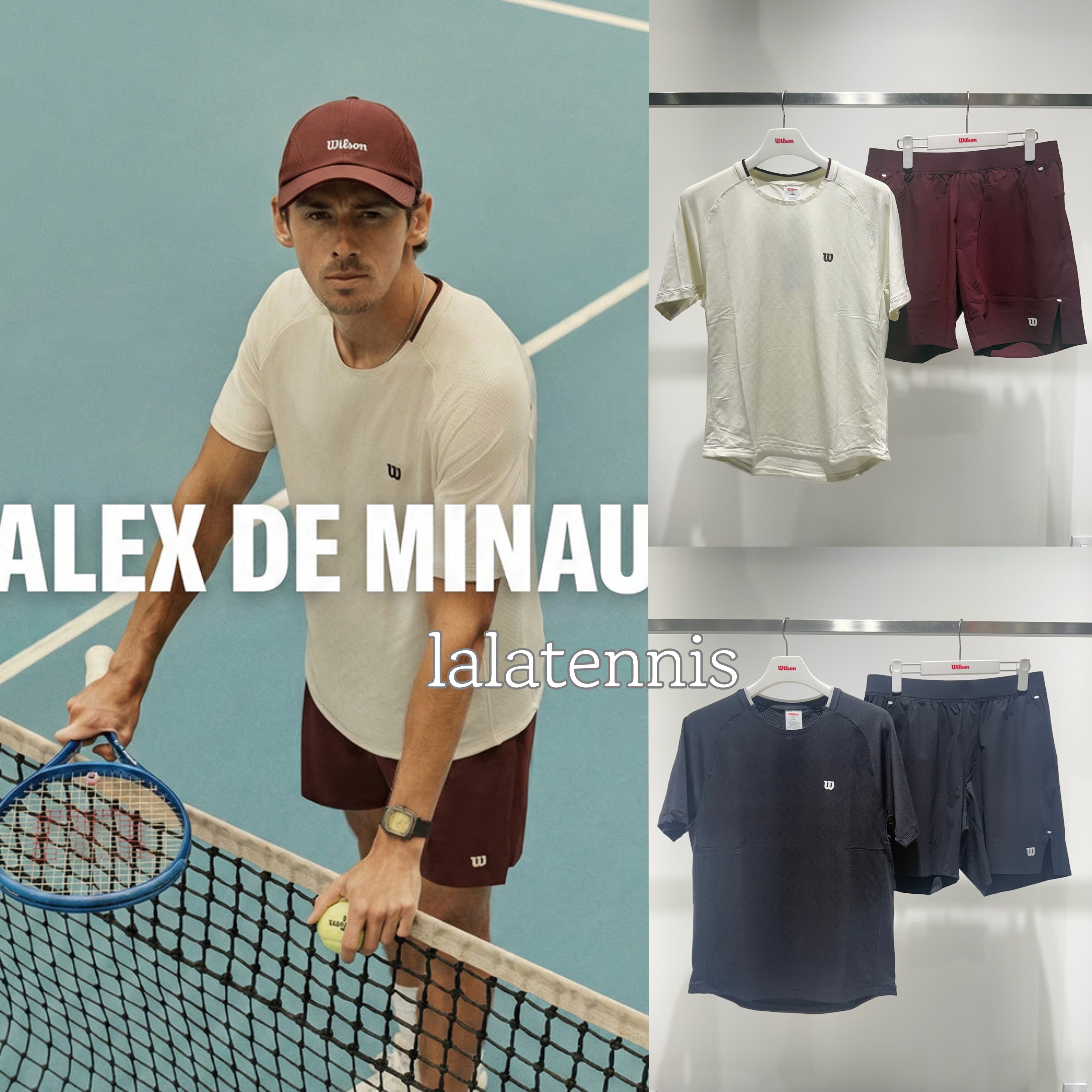 韩国直邮｜Wilson网球服男士网球功能印花弹性速干T恤｜26春夏款,运动/瑜伽/健身/球迷用品,网球上装,淘宝优惠券,粉丝福利购,淘宝优惠卷