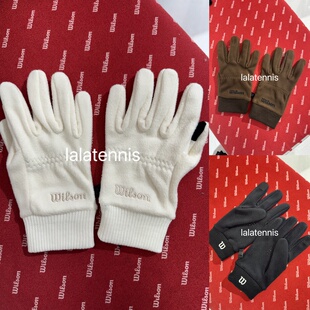 男女通用抓绒防寒保暖触摸屏手套 网球款 韩国直邮 Wilson25秋冬新