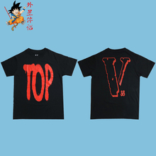 正品现货VLONE x NBA YOUNGBOY联名top美版后背大V宽松短袖T恤TEE