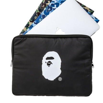 外星伴侣BAPE日本杂志附录猿人头印花ipad笔记本电脑手拿包