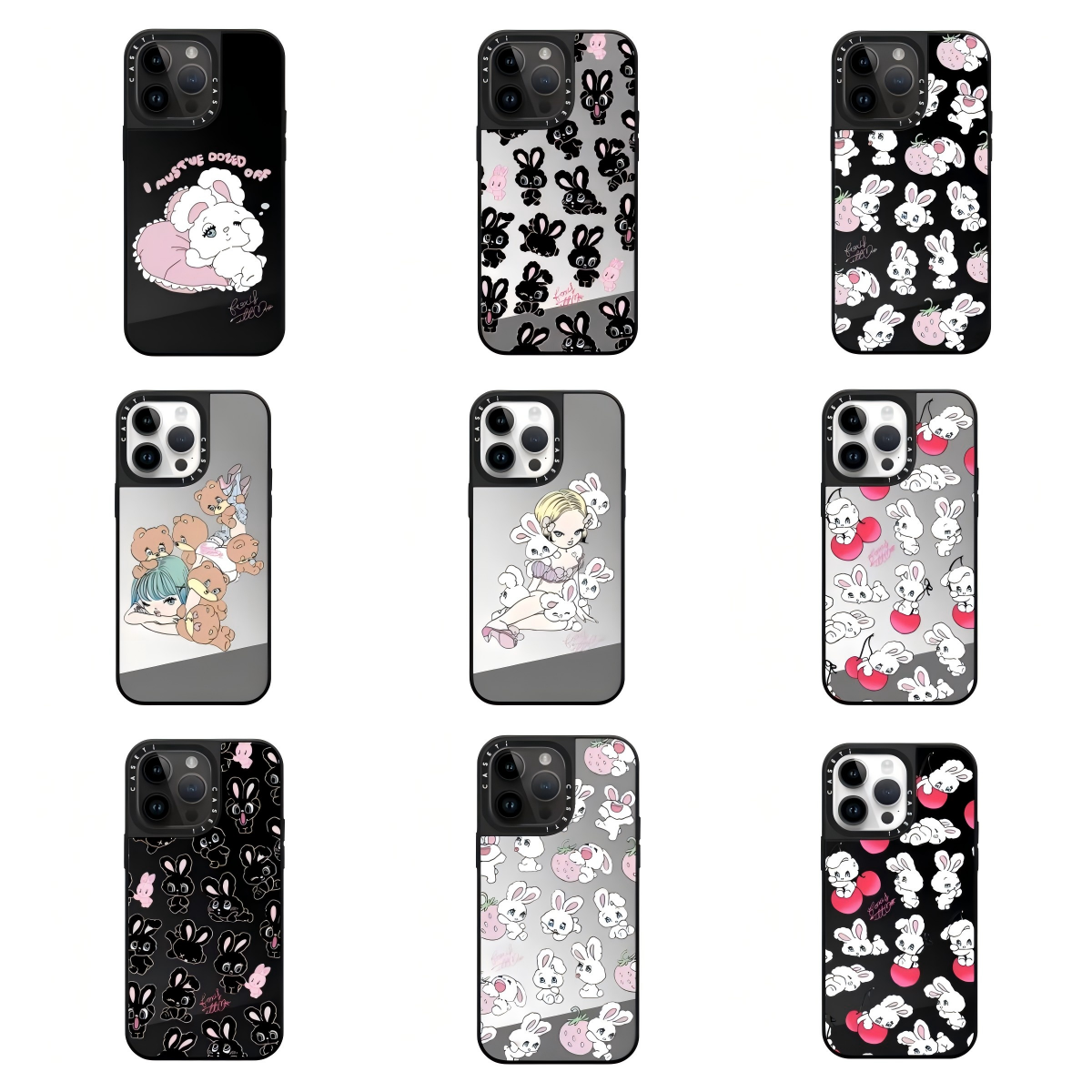 CASETi联名foxy黑色顽皮兔兔适用苹果17promax手机壳iphone16pro可爱15炫酷14防摔13ins风磁吸镜面12防摔全包