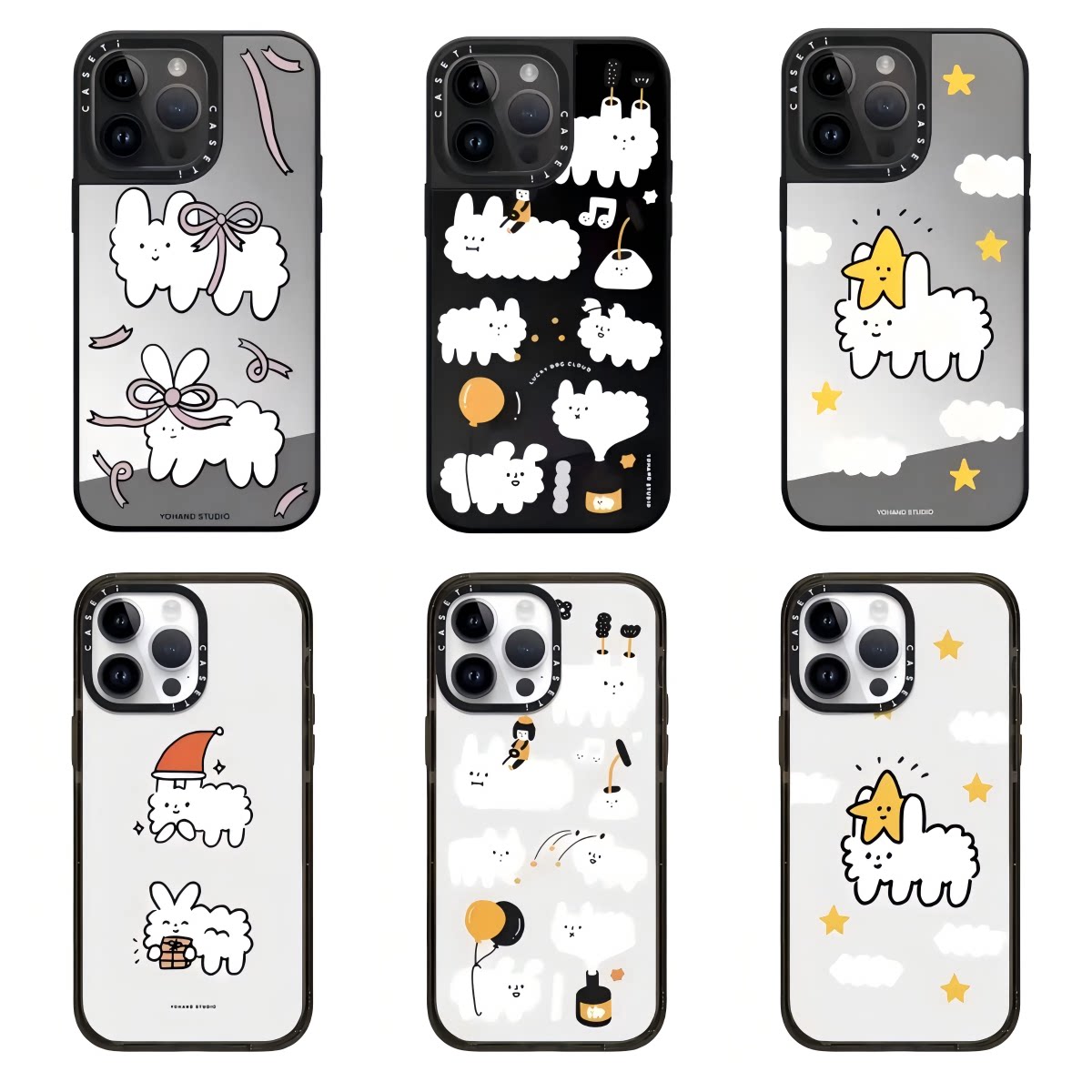 CASE名右手超人快乐狗狗云朵适用iPhone17ProMax手机壳联苹果16pro百搭15可爱14防摔13MagSafe磁吸12全包镜面