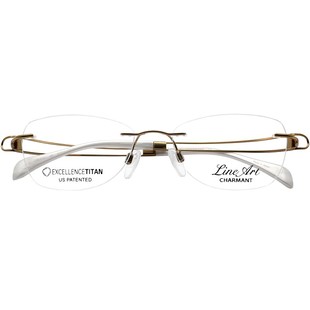 charmant夏蒙眼镜架女titanium镜架超轻纯钛眼镜框女近视XL2141