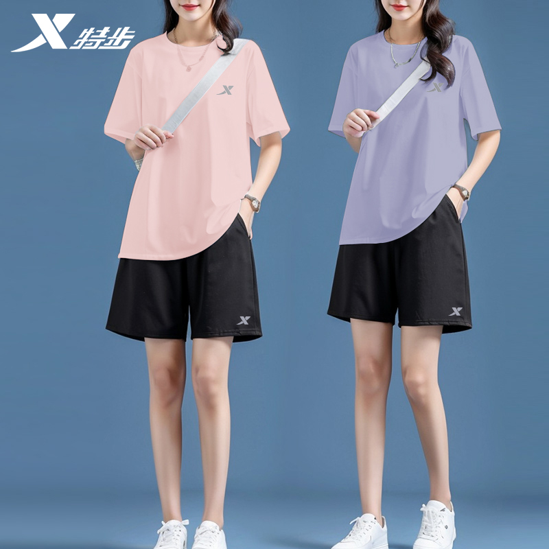 特步运动套装女2023夏季