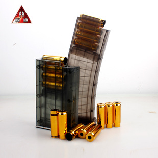 悍迪m24电动M416抛壳软弹枪玩具awm弹夹98k弹壳5.5cm吸盘海绵软弹