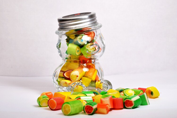 纯手工创意切片糖果综合口味硬糖女生高颜值零食小瓶装生日小礼品