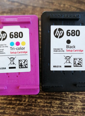 原装惠普hp deskjet 2678(T8W40B)喷墨一体机680墨盒墨水黑色彩色