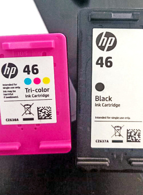 原装惠普hp deskjet2529 2029 2020 2520 4729打印机46原墨盒墨水