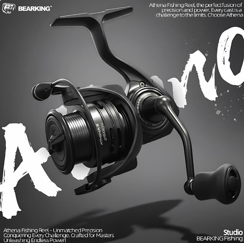 熊王 26新款雅典娜路亚纺车轮微物泛用轮远投轻量鱼线轮