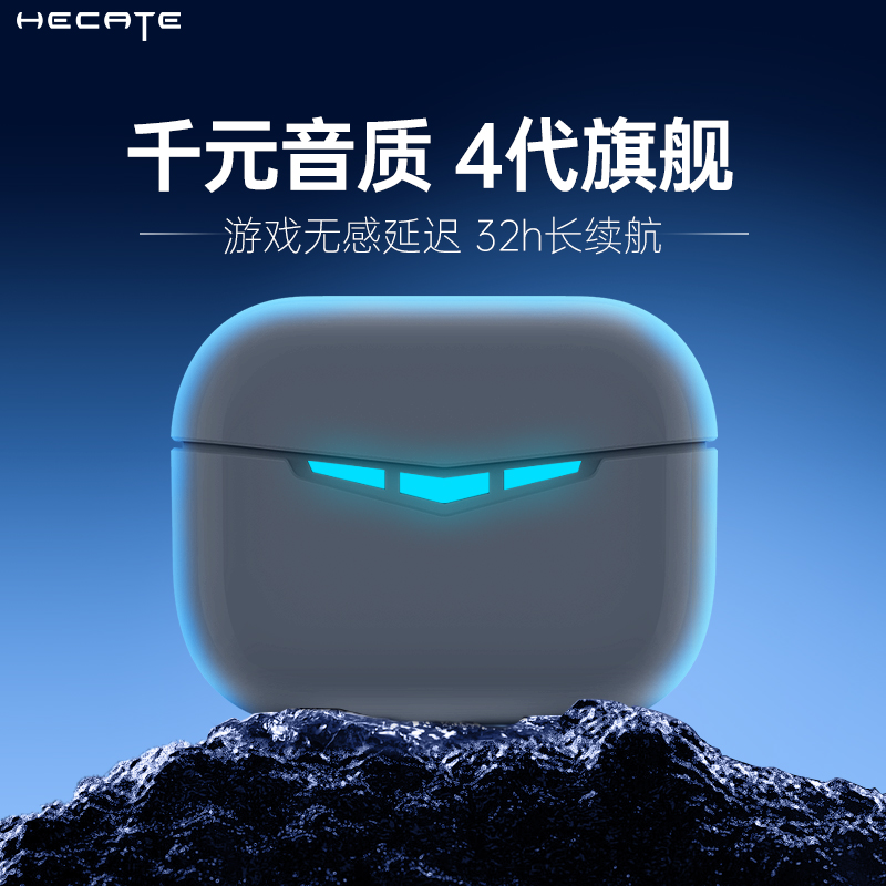 HECATE漫步者GM3 MAX游戏蓝牙耳机入耳式真无线降噪电竞2024新款-封面