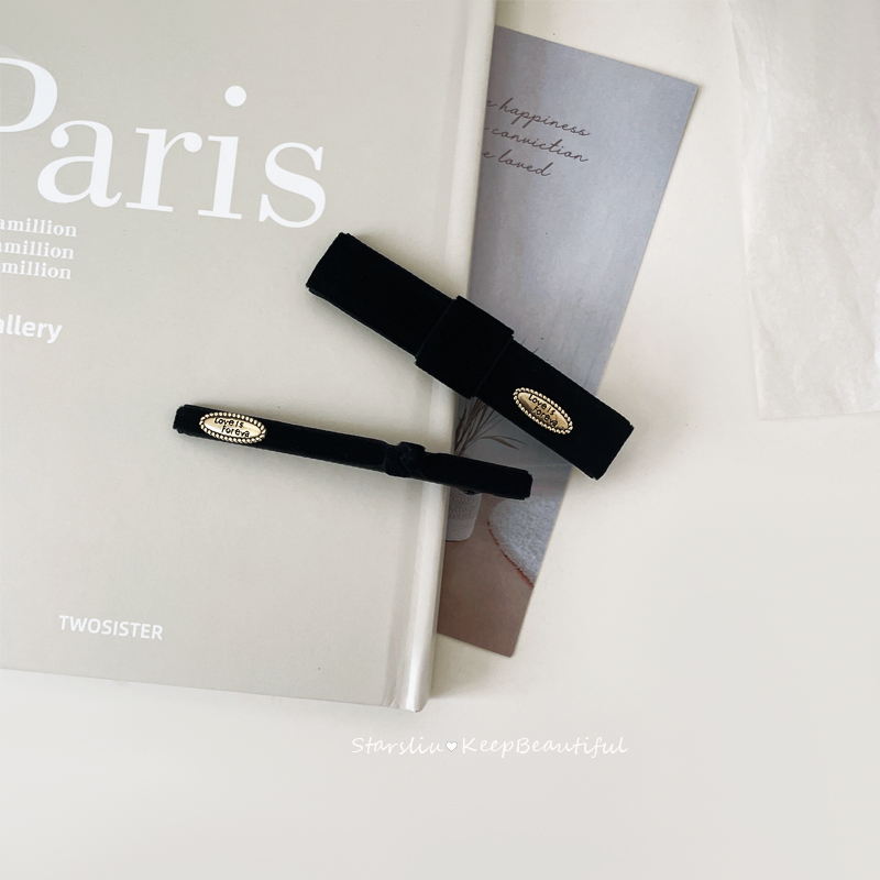 丝绒发夹鸭嘴夹女刘海夹