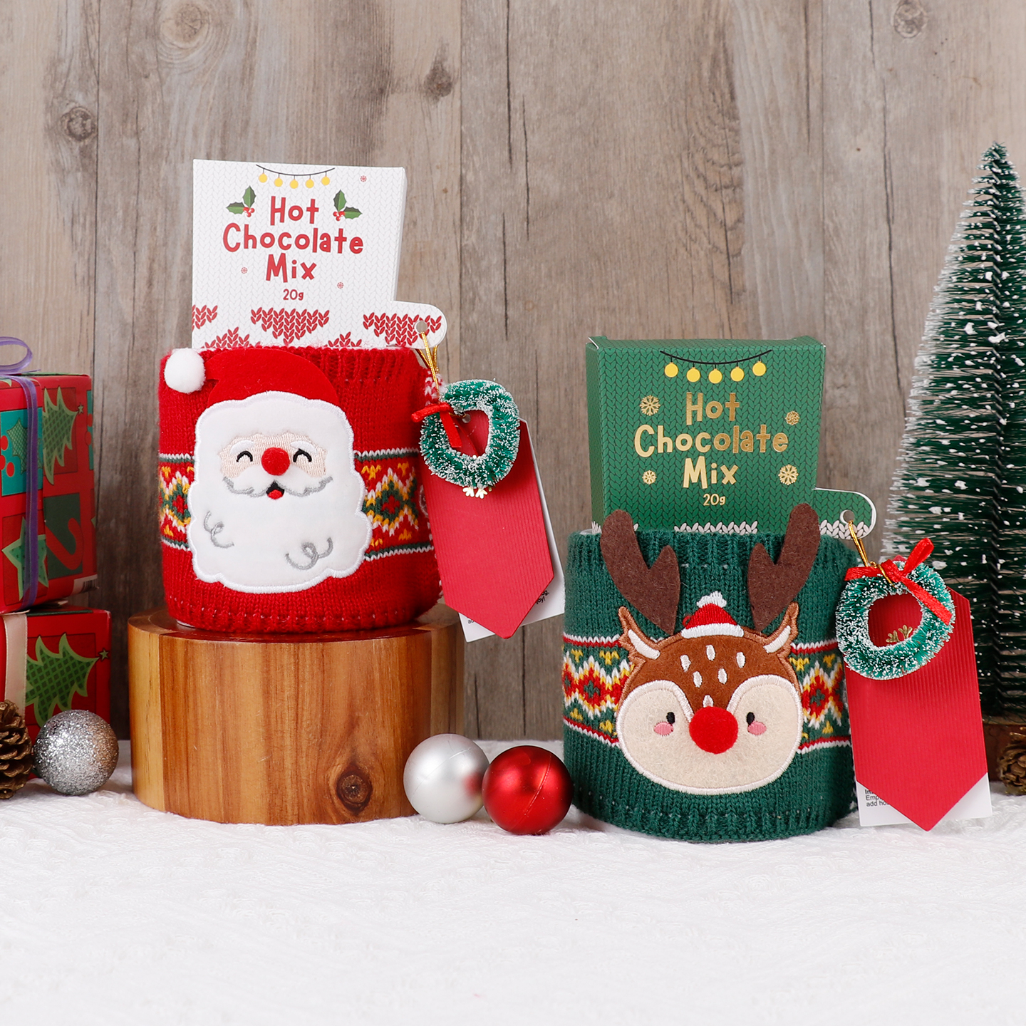 圣诞节伴手礼圣诞老人杯子新年礼