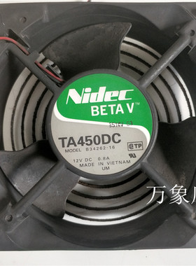 进口变频器 Nidec TA450DC B34262-16  DC12V 0.8A 单风扇不带罩