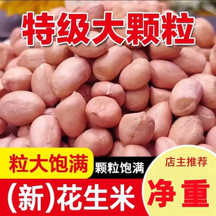 【巨划算】2026无壳花生米新货粉皮新鲜大粒粉红榨油白沙花生仁