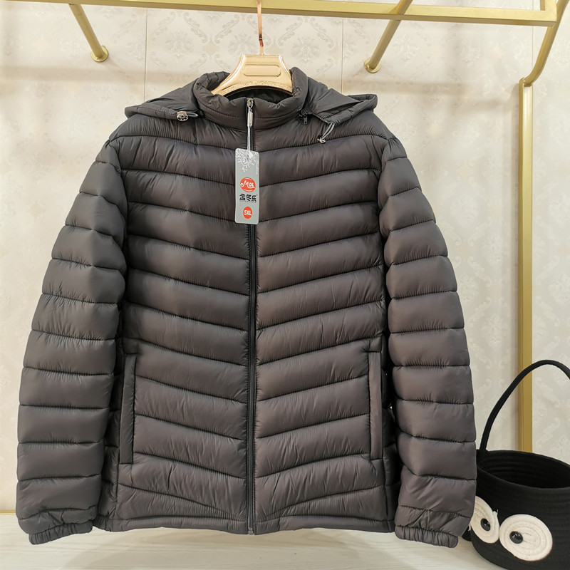 棉衣丝棉男装棉袄双面穿短外套棉服加热连帽纯色发热服冬加厚款